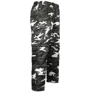 Deconstructed Cargos Black Camo