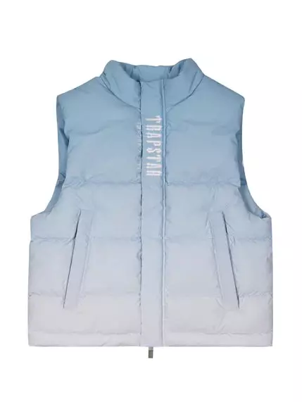 Veste Sans Manches Trapstar Decoded Gilet Blue Gradient Veste Sans Manches Trapstar Decoded Gilet Blue Gradient