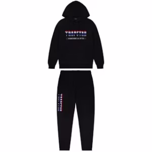 Trapstar Chenille Decoded 2 0 Hooded Tracksuit Black Revolution