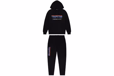 Trapstar Chenille Decoded 2 0 Hooded Tracksuit Black Revolution Trapstar Chenille Decoded 2 0 Hooded Tracksuit Black Revolution
