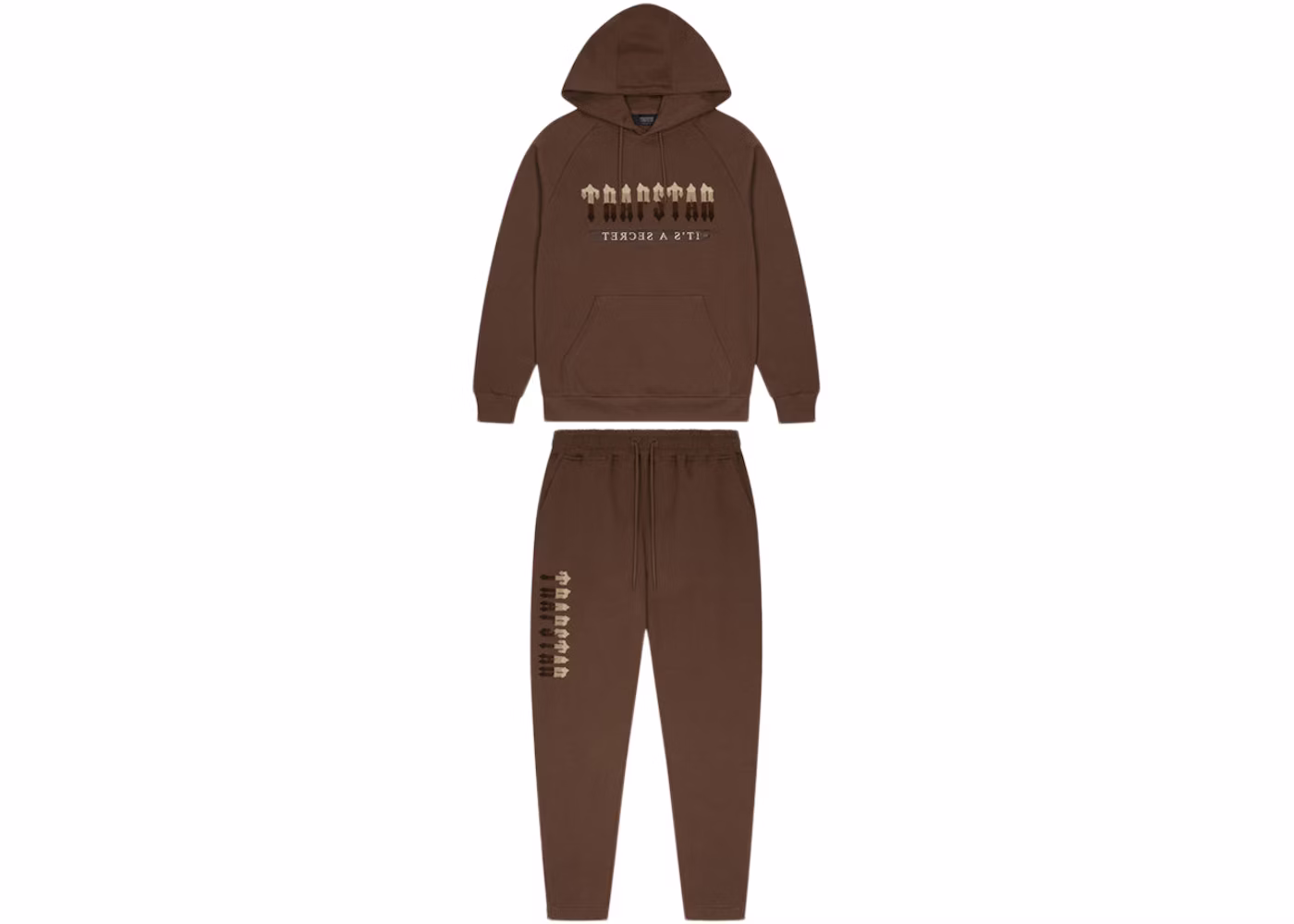 Trapstar Chenille Decoded Hooded Tracksuit Earth Brown Trapstar Chenille Decoded Hooded Tracksuit Earth Brown