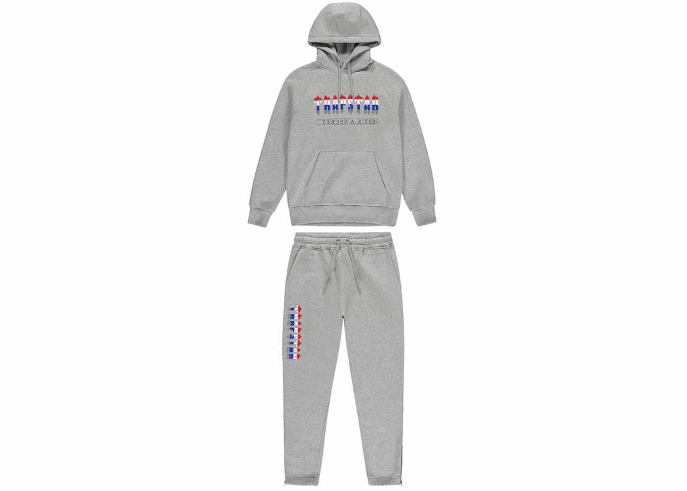Trapstar Chenille Decoded 2 0 Hooded Tracksuit Grey Revolution Trapstar Chenille Decoded 2 0 Hooded Tracksuit Grey Revolution