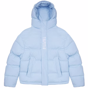 Doudoune Trapstar Women S Decoded Hooded Puffer Jacket 2022 Ice Blue