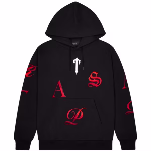 Script Hoodie Black