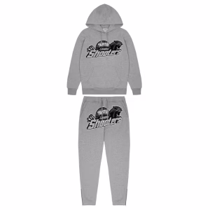 Trapstar Shooters Hooded Tracksuit Grey Monochrome Edition