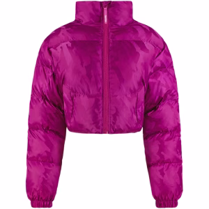 Doudoune Trapstar Cropped T Jacquard Femme Fushia Rose