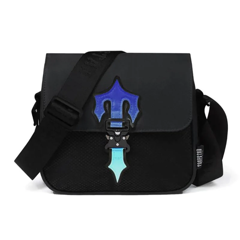 Sacoche Trapstar Messenger Bag 2 0 Black Blue Gradient Sacoche Trapstar Messenger Bag 2 0 Black Blue Gradient
