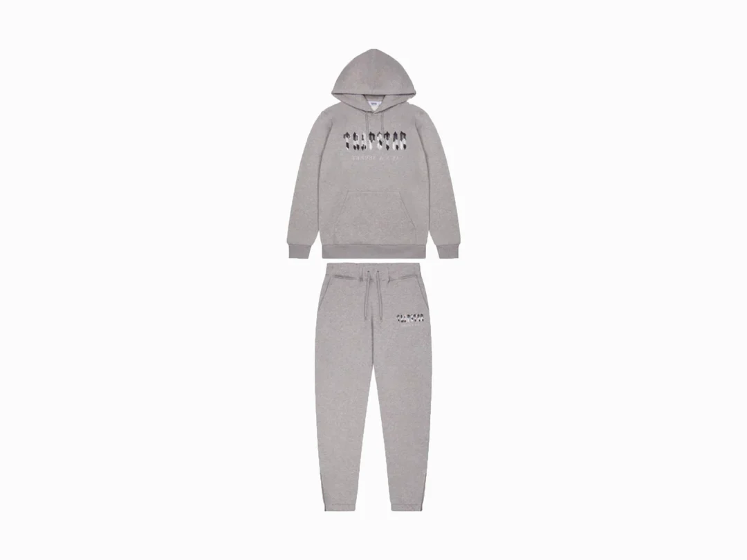 Trapstar Chenille Decoded Hooded Tracksuit Grey Camo Edition Trapstar Chenille Decoded Hooded Tracksuit Grey Camo Edition