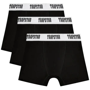 3 Pack Boxer Short Black With Black Waistband