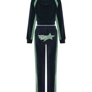 Women S Ts Star Velour Bottoms Green