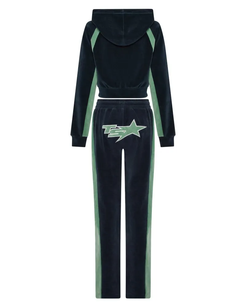 Women S Ts Star Velour Bottoms Green Women S Ts Star Velour Bottoms Green
