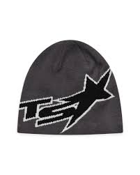 Womens Ts Star Beanie Black Grey