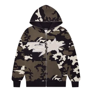 Ts Star Camo Hoodie Brown