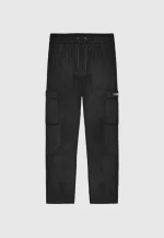 Nylon Cargo Pants Black