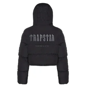 Doudoune Trapstar Womens Decoded Hooded Puffer Jacket 2022 Black